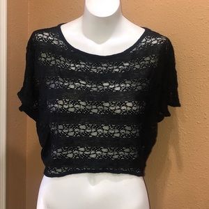 Kirra cropped sheer top